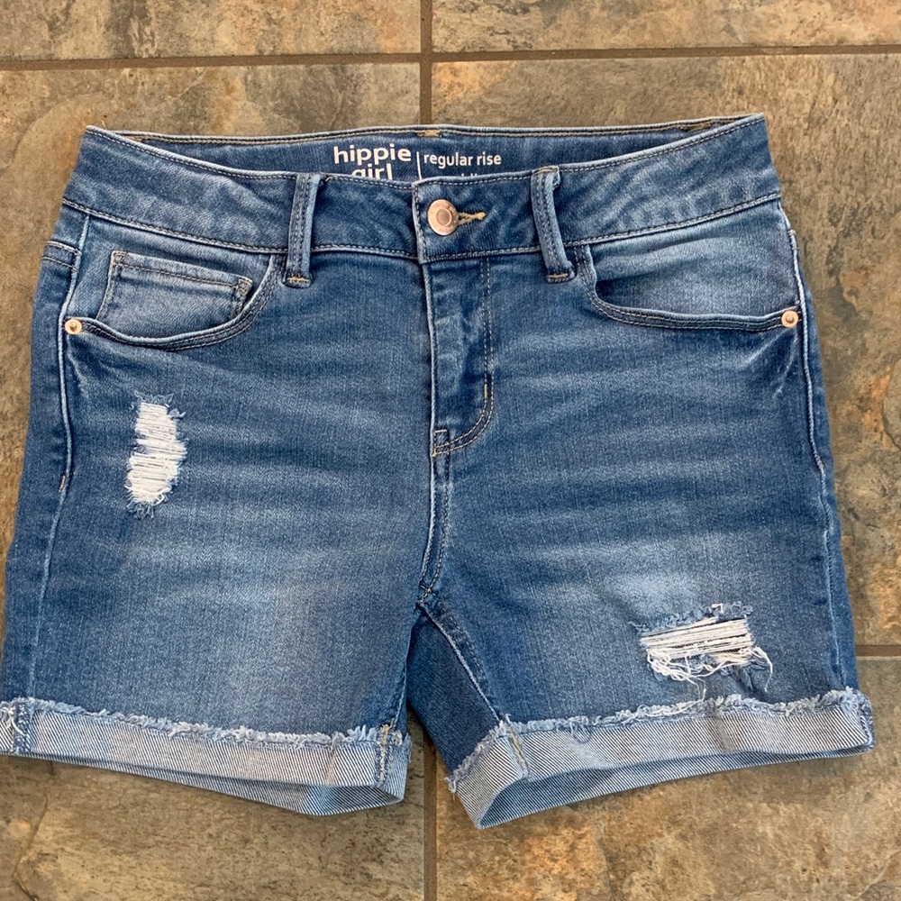 Blue Denim Women Shorts